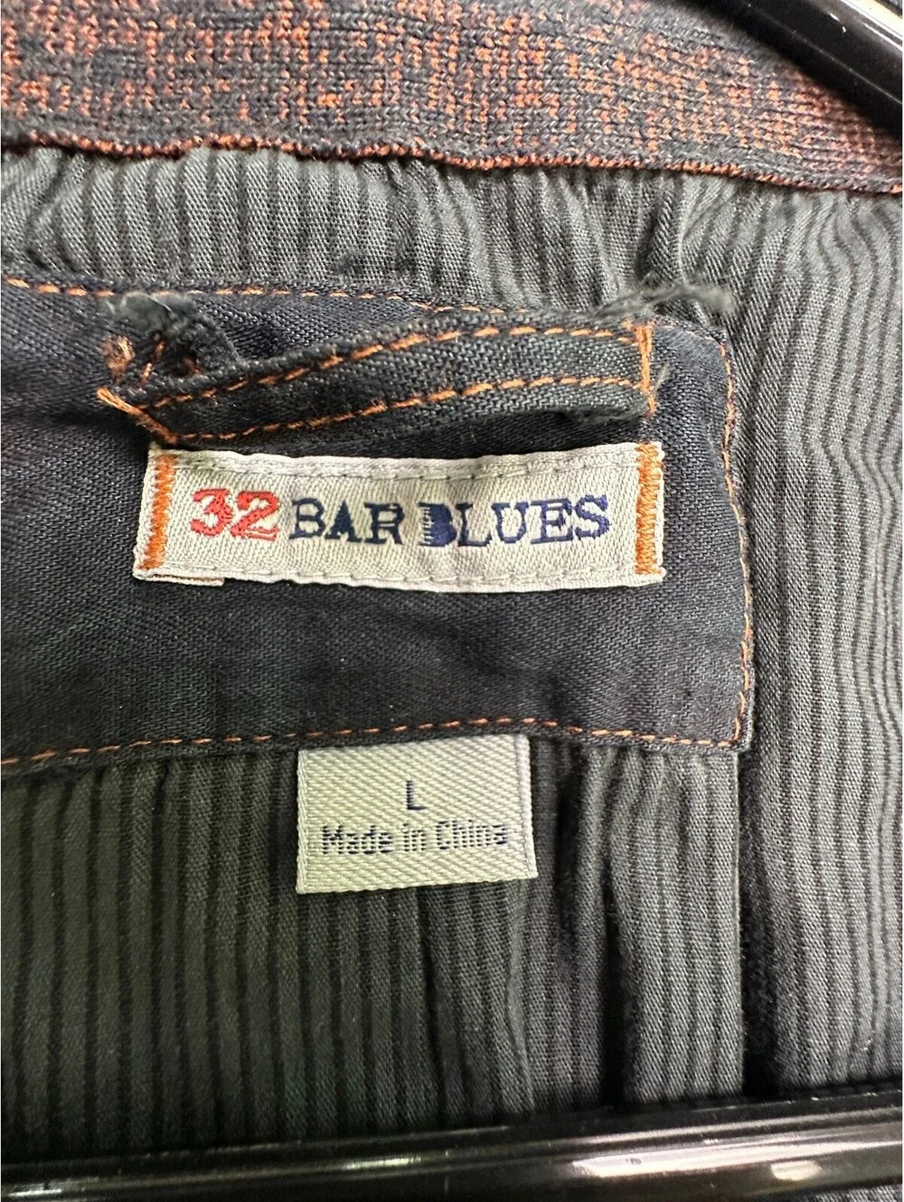 32 Bar Blues Men's Cotton Casual Blazer Jacket Large Gray